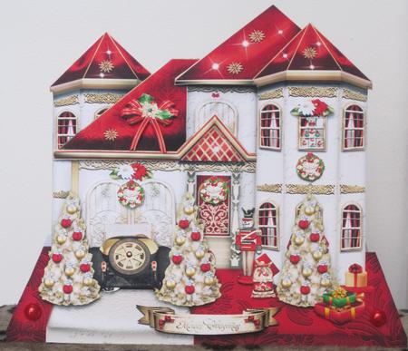 Christmas Family House Card Kit by KiJu KiJu