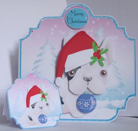 French Bulldog Shaped Christmas Mini Kit by KiJu KiJu