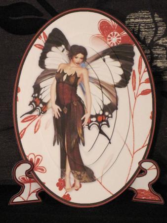 Beautiful Butterfly Fairy Plate Card Sheet by KiJu KiJu