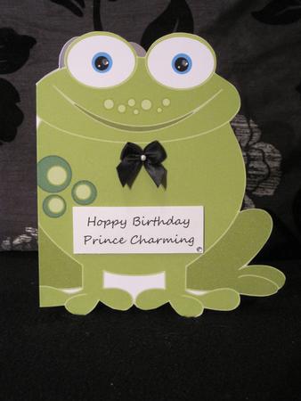 Green Frog Shaped Card by KiJu KiJu