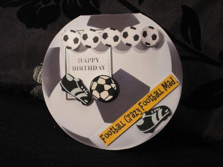 Football Shaped Card by KiJu KiJu