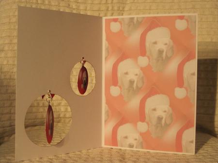 Golden Retriever Christmas Bauble Background by KiJu KiJu