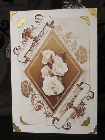 Rose Spray Birthday Card by KiJu KiJu