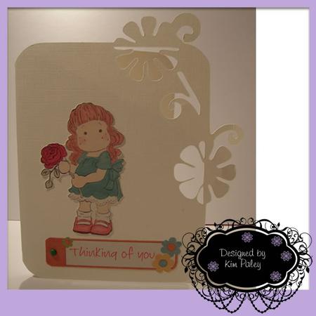 Over the Edge Flower Card Template by Kim Paley