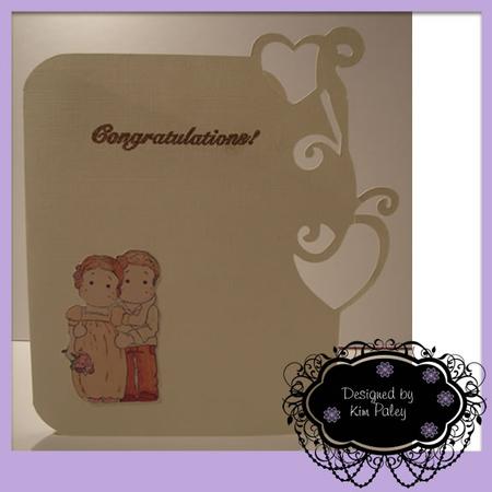 Over the Edge Heart Card Template by Kim Paley