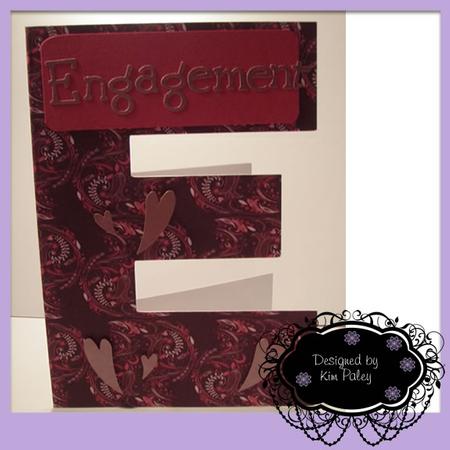 E is for Engagement or Exam Card Template by Kim Paley
