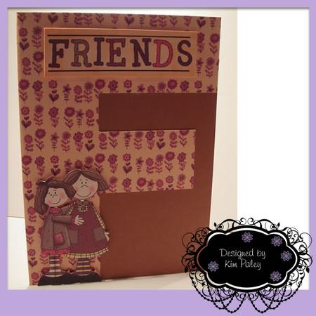 F is for Friend or Father Card Template by Kim Paley