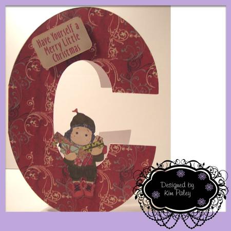 C is for Christmas or Congratulations Card Template by Kim Paley