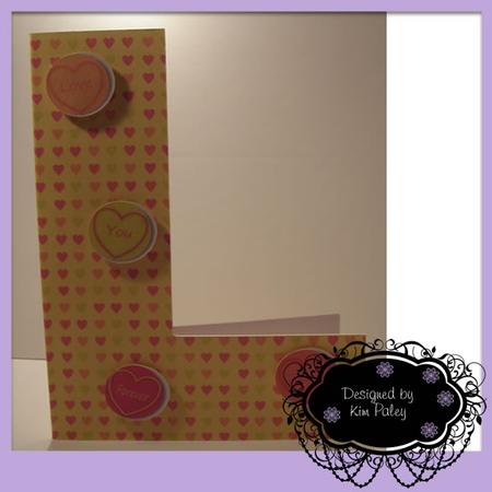 L is for Love or Lucky Card Template by Kim Paley