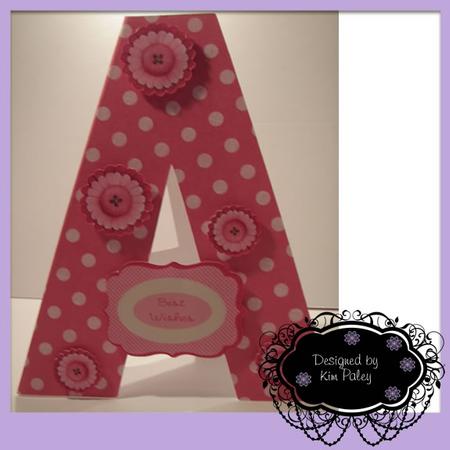 A is for Card Blank Template by Kim Paley