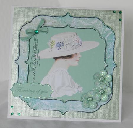 Green Vintage Lady Topper by Kim Plasket-Sweeney