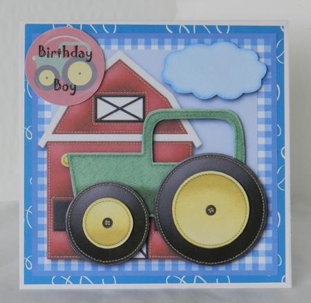 Birthday Tractor Topper by Kim Plasket-Sweeney