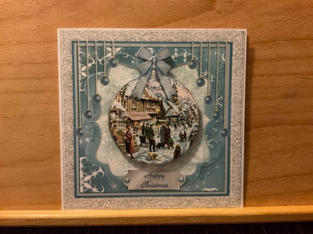 300 dpi 6x6 in Topper & Decoupage - Christmas scene Bauble - choice of tags no.2 by Kirstine Pennicott