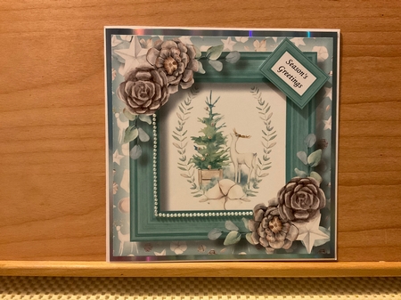 The Christmas Stags 3 8x8 by Kirstine Pennicott
