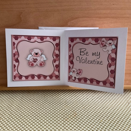Be My Valentine Cupid Bear Insert by Kirstine Pennicott