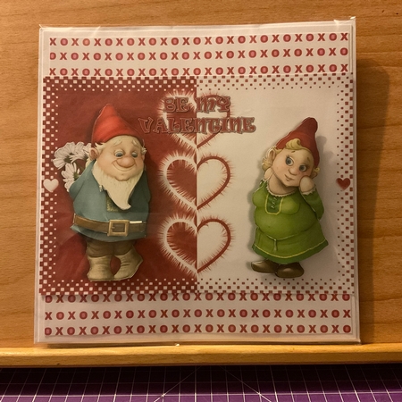 Gnome Love Card Front by Kirstine Pennicott