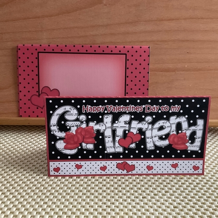 Valentine Day Girlfriend Money or Gift Wallet Card Kit by Kirstine Pennicott
