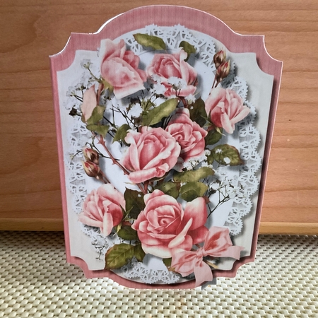 Print, Cut, and Fold Beautiful Pink Roses  by Kirstine Pennicott