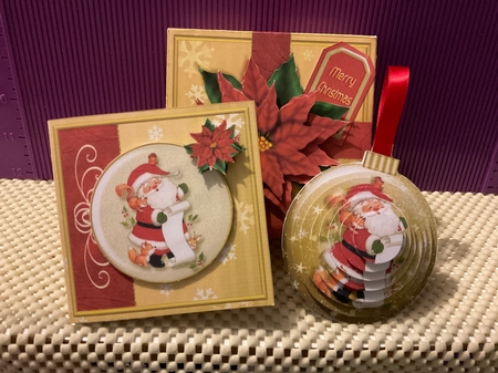 3D Bauble Card And Gift Box Mini Kit 6 by Kirstine Pennicott