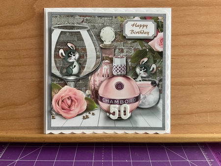 Drinks, perfume, roses and mice by Kirstine Pennicott