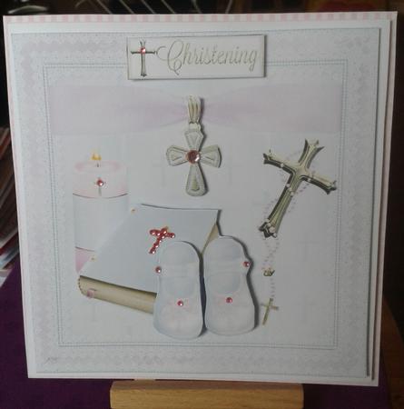 8x8 Christening Girl Mini Kit by Kirsty Davison