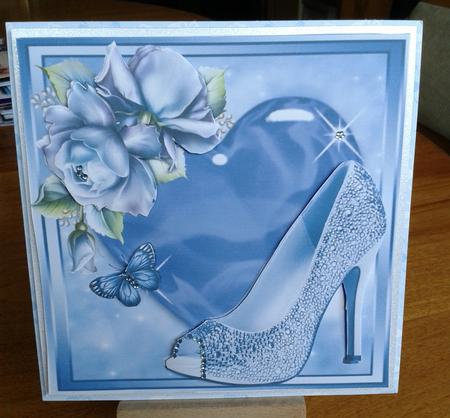Lovely Pale Blue Shoe 8x8 Mini Kit by Kirsty Davison