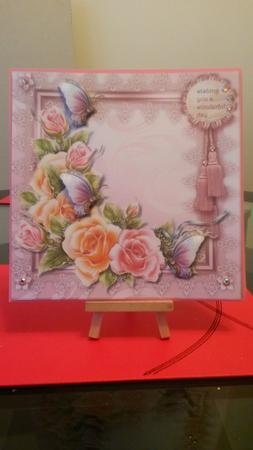 Butterflies & Roses Quick Card by Kirsty Davison
