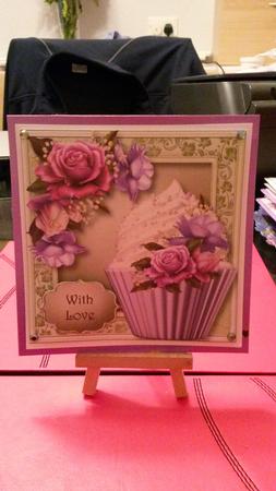 Belle Roses Cupcake 8x8 Quick Topper by Kirsty Davison
