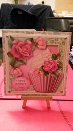 Downton Rose Cupcake 8x8 Quick Topper by Kirsty Davison