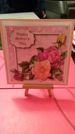 Beautiful Pink & Peach Roses 8x8 Quick Topper by Kirsty Davison