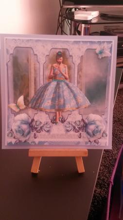 Beautiful Blue Card Front Kit by Kirsty Davison
