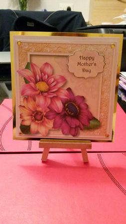 Beautiful Dahlia Blooms 8x8 Quick Topper by Kirsty Davison