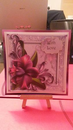 Gorgeous Romantic Orchid 8x8 Quick Topper by Kirsty Davison