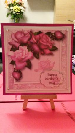 Antique Belle Roses 8x8 Quick Topper by Kirsty Davison