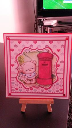 Sending Teds Love 8x8 Mini Kit & Decoupage Optional Flower by Kirsty Davison