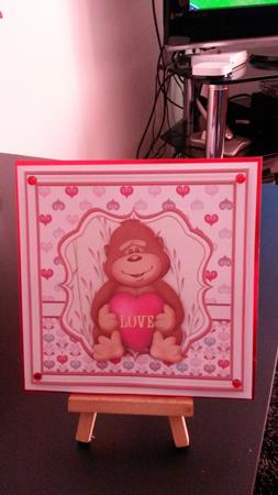 I Go Ape Over You 8x8 Mini Kit & Decoupage by Kirsty Davison