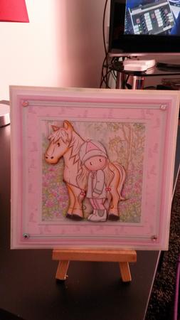 Horse Riding Chloe 8x8 Mini Kit & Decoupage by Kirsty Davison