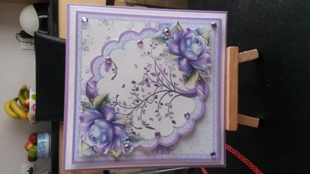 Birds in Tree & Roses 8x8 Mini Kit & Decoupage by Kirsty Davison
