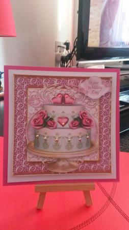 8x8 Inch Wedding Cake Minikit - Anniversary Valentine Love by Kirsty Davison