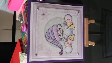 A Little Bird Told Me It's Christmas 8x8 Decoupage Mini Kit by Kirsty Davison