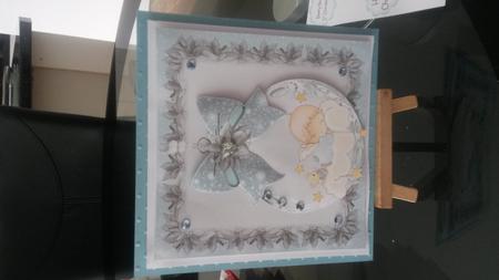 Baby Angel and Bear Card Front Kit by Kirsty Davison