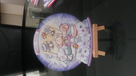 Christmas Snow Globe Merry Mice Shaped Card Mini Kit by Kirsty Davison