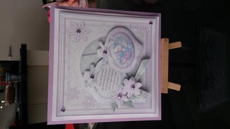 Christmas Baubles Frosty Fairy Decoupage 8x8 Mini Kit by Kirsty Davison
