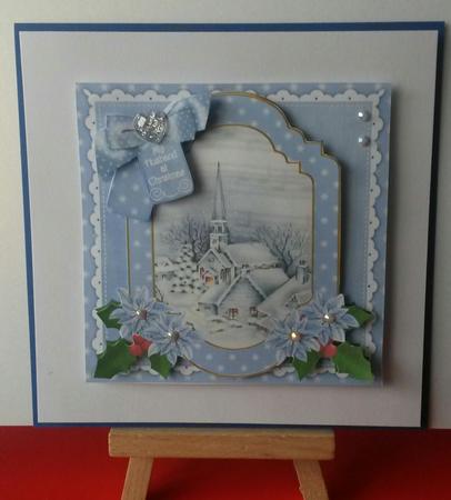 Blue Church My Husband 6in Christmas Step by Step by Kirsty Davison