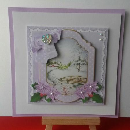 Lilac Snowscene My Mum 6in Christmas Step by Step by Kirsty Davison