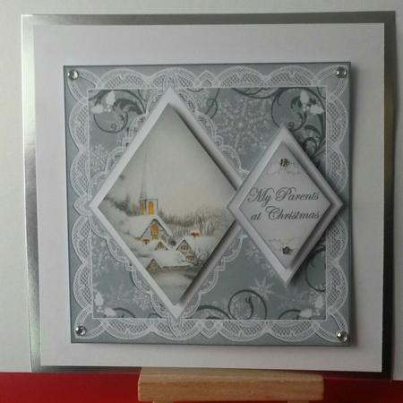 Ice Church My Grandparents 7in Double Diamond Topper by Kirsty Davison
