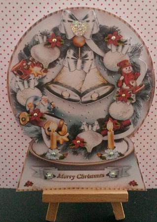 Silver Festive Christmas Wreath by Kirsty Davison