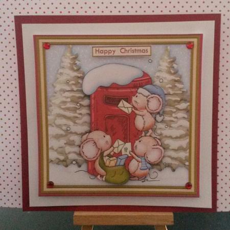 In Time for Micemas Christmas Decoupage 7.5 Mini Kit by Kirsty Davison