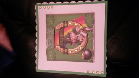 St. Patrick's Day Mini Card with Leprechaun by Kirsty Davison
