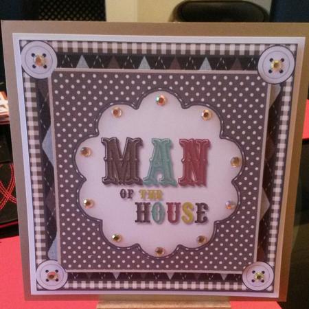 Man of the House Card Front Kit by Kirsty Davison
